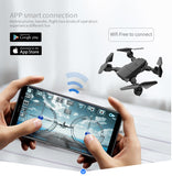 Mini Foldble Drone 4K/1080P HD Dual Camera Professional Aerial Photography Quadcopter FPV Helicopter Toy Vedio Recording