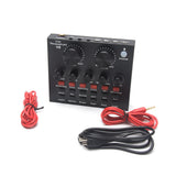 V8 Computer Headset Microphone Home PC External USB Audio Singing KTV Karaoke Voice Chat Sound Card For Mobile Live Broadcast