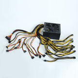2000W Mining Power Supply Support 8 GPUS GPU Mining Rig, For ETH Bitcoin Ethereum Miner With Power Cable US Plug