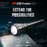 IMALENT UT90 Super Bright-IMALENT UT90 Tactical Flashlight 4800LM LED Torch with 21700 Battery for Hunting or Search and Resc