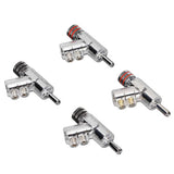 4pcs BA1403R Locking Banana Connectors Rhodium Plated Speaker Banana Plugs for Speaker Wire AV Receiver Amplifier Surround Sound