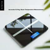 Electronic Scale USB Charging Household Electronic Body Weight Scale Bathroom Weight Loss Scale Precision Temperature Scale