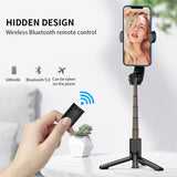 Smartphone Handheld Gimbal Stabilizers Selfie Stick Tripod Anti-Shake Wireless Bluetooth Remote Control Extendable Foldable