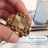 Hot Saling Fingertip Gyro Gear Linkage Cube Pure Copper Finger Mechanical Gyro Adult Decompression Toy Gift Craftsman Custody