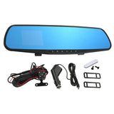 Car DVR Dash Camera 170 Degree Wide Angle Lens Video Recorder Rearview Mirror Dash Cam Front Cam Driving Recorder 1080 HD