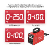 Welding Machine Dual Voltage Digital IGBT LCD Hot Start with Electrode Holder Work Clamp for Stainless Steel Metal Material