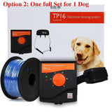 TP16 Pet Dog Electric Fence System Rechargeable Waterproof Adjustable Dog Training Collar Electronic Fencing Containment System