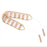Wood Back Massage Roller Rope Therapy for Neck Leg Back Full Body Pain Relief Stimulating Acupoint Relax Sub-health Population