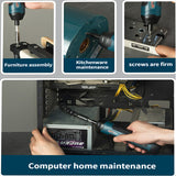 Cordless Electric Screwdriver Rechargeable 1300mAh Lithium Battery Mini Drill 3.6V Power Tools Set Household Maintenance Repair