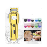 Surker hair trimmer USB rechargeable hair clipper oilhead clipper hair carving clipper haircut machine white LCD waterproof trim