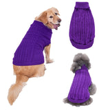 Warm Small Large dog sweater Cat Clothes Winter turtleneck Pet Puppy Knitwear Sweaters clothing for Cat small Medium big Dogs