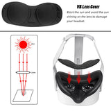 Soft PU Leather Eye Mask Cover For Oculus Quest 2 VR Glasses Light Blocking Face Eye Cover Pad With VR Lens Cover For Quest2 Vr