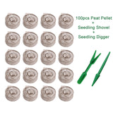 30mm Plug Garden Greenhouse Indoor Growing Flower Vegetable Professional Peat Pellet Set Plant Starting Home Seedling Soil Block