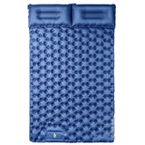 Camping Double Sleeping Pad,Self-Inflating Camping Mat&amp;Built-In Foot Pump&amp;Air Pillow,For Backpacking Hiking