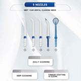 Waterpulse V300G Oral Irrigator 5pcs Tips Dental electric Water Flosser 800ml Oral Hygiene Dental Flosser Water Flossing V300