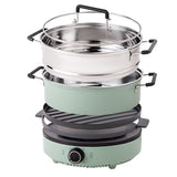 220V Multi Cooker Household Electric Cooking Pot Hot Pot Portable Electric Boiling Pot Electric Wok