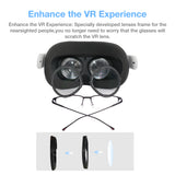 1Pair Black Eyeglass Magnetic Frame For Oculus Quest 2 VR Protection Oculus Quest 2 VR Glasses Accessories