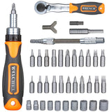 38/32 in 1 Screwdriver Set Multi-purpose Ratchet Handle Wrench Bit Household Machine Repair Combination Tool