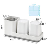 Toothbrush Holder is Suitable for Bathroom Children's Electric Toothbrush Toothpaste Holder Set with 2 Cups