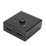 HD Multimedia Interface Switcher 4K 60Hz 1 in 2 Out / 2 in 1 Out 2 Port Display Splitter Fit for PS4 for PC for iOS TV