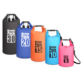 30L Swim Bag Outdoor Waterproof Bag PVC Coated Mesh Fabric Waterproof Bucket Bag Drifting Bucket Bag Waterproof Bucket Bag