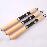 55/65/75cm Mini Telescopic Ice Fishing Rod Portable Carbon Fiber River Shrimp Carp Fishing Pole Winter Fishing Rod Tackle Pesca