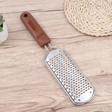 1pc Multifunctional Stainless Steel Foot Exfoliator Grinder Dead Skin Callus Remover for Man Woman (Rose Gold with Square Hole)