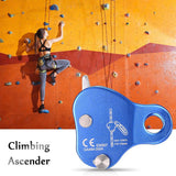 2X Rope Ascender,Rock Climbing Tree Arborist Rope Grab Self-Locking Rope Grip For Climbing And Rescue 8-13MM,Blue