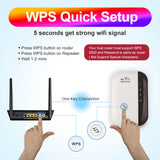 Wireless WiFi Repeater Extender 300Mbps Wifi Signal Booster Power Amplifier Smart Network For Smart Home Network Enhancement