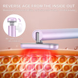 4 in 1 Facial Eye Skin Care Beauty Tools Red Light Therapy Face Neck EMS Microcurrent Face lift Massages Anti-Aging Beauty Wand