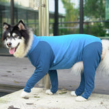 Pet Big Dog Tight Clothes Cartoon Dog Jumpsuit 4-legged Pajamas Coat Nursing Belly Weaning Clothes Bodysuit*