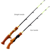 62cm Ice Fishing Rod Portable Carbon Wooden Handle River Shrimp Carp Fishing Pole Winter Fish Tackle Pesca for Dropshipping