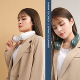 Portable Leafless Hanging Cooling Neck Fan USB Charging Outdoor Sports Flexible Neckband Mini Air Cooler