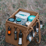SUNDICK Multi-Pockets Camping Tool Bag Oxford Cloth Tools Storage Bag Large Capacity Folding Thermal Drink Carrier Lunch Box