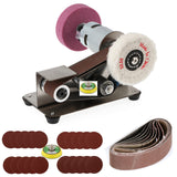 Mini Electric Belt Sander DIY Angle Blade Sharpening Machine Polishing Grinding Machine Desktop Cutter Edges Power Tool