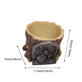 Garden Bonsai Indoor Outdoor Succulent Plant Flower Pot Office Resin Craft Desktop Gifts Ornament With Drainage Hole Cute Dwarfs