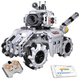 High-Tech RC Stormed Tank Model Bricks MOC Scratch Graphical Programming Robot Building Blocks Educational Toys for Kids Gifts