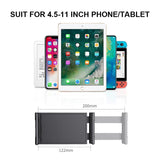 Tablet Floor Stand 140cm Long Arm Double Pole Flexible Cell Phone Holder Support For iPhone iPad 8 Air Lounger Bed Mount Bracket