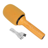 Bluetooth Karaoke Mic Multi Functional Portable Handheld Wireless Speaker Microphone with LED Light for PC Smartphone Home Party