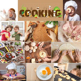 26PCS Mini Kitchen Toy Kid Play House Tools Baking Set Egg Beater Measuring Spoon Cutting Board Apron Set Girl Christmas Gift