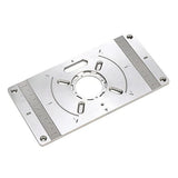 235x120x8mm Trimming Machine Flip Board Universal Router Table Insert Aluminum Alloy Plate Multifunctional Woodworking Benches