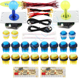 2 players joysticks kit with LED Arcade joystick 5V led buttons USB code control board for game console