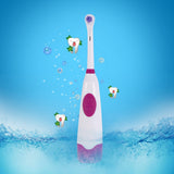 4Colors Waterproof Dental Care Rotary Teeth Whitening Antibacterial Brush Hair Electric Toothbrush With 2Replaceable Brush Heads