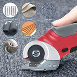 Cordless Electric Scissors Multi Electric Cutter Shear For Cardboard Leather fabric Cloth SewingCarpet electric cutting Tool USB