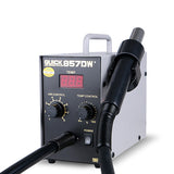 QUICK 857DW+ Soldering Station 580W Adjustable Hot Air Gun Station with Heater Helical Wind Air Gun SMD Hot Rework Station