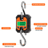 Crane Scale 100/150/300/500kg Crane Scale Heavy Duty Hanging Hook Scales Stainless Steel Weighing Balance with LCD Backlight