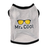 New Letters Printed Summer Dog T-shirt Cute Dog Clothes for French Bulldog Soft Breathable Pet Costume Dog Clothes for Chihuahua