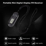 HRD-727 DSP FM Radio Portable Mini Design ABS Retro Digital Display Radio Portable 1.1inch LCD Display DSP FM Radio with Earbuds