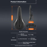 Thickened High Elasticity Bike Saddle Soft PU Pad MTB Road Bicycle Seats Comfort Breathable AntiSlip Cycling Cushion 2023