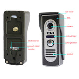Hot 7" video intercom system doorbell night vision IR 700tvl door camera waterproof unlock for home apartment video door phone